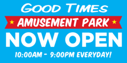 Amusement Park Now Open Banner