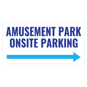 Amusement Park To The Right Banner