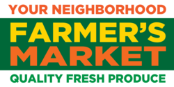 Your Neighborhood Farmer's Market Fresh Produce Banner