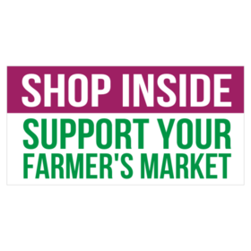Support Local Farmer's Market Banner