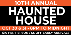 Annual Haunted House Ticket Selling Banner