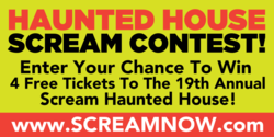 Haunted House Scream Context Announcement Banner