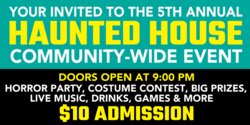 Community Haunted House Invitation Banner