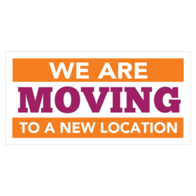 We Are Moving To A New Location Banner