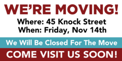 We're Closed While Moving Banner