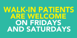 Walk-in Patients  Welcome Banner