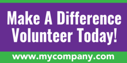 Volunteers Make a Difference Banner