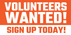 Volunteers Wanted Sign Up Banner