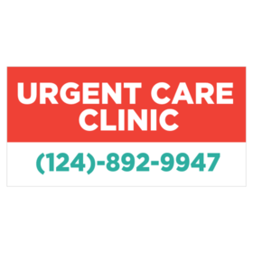 Urgent Care Clinic Phone Banner