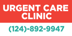 Urgent Care Clinic Phone Banner