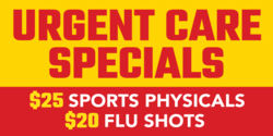 Urgent Care Specials Banner