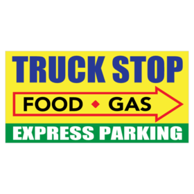 Truck Stop Express Parking Banner