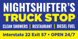 Showers Restaurant and Diesel Truck Stop Banner