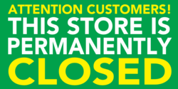 This Store Permanently Closed Banner