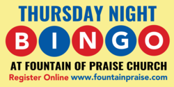 Night of Bingo Announcement Church Banner 