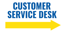 Customer Service Desk To the Right Banner