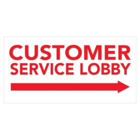 Customer Service Lobby to Right Banner
