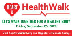 Heart Health Walk Charity Banner