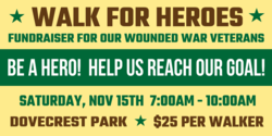 Walk For Heroes Banner