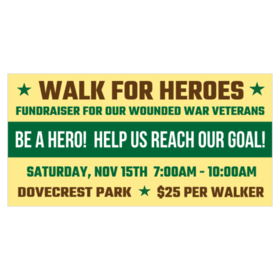 Walk For Heroes Banner