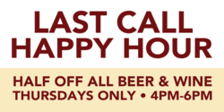 Last Call Happy Hour Banner