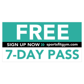 7 Day Free Pass Gym Banner