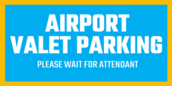 Valet Airport Parking Attendant Banner