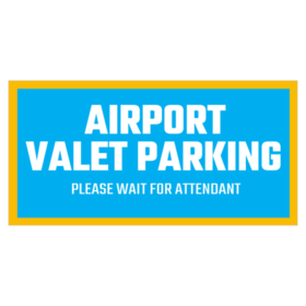 Valet Airport Parking Attendant Banner