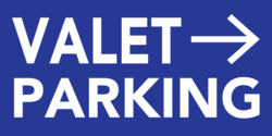 Valet Parking Directional Banner