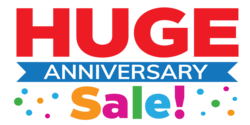 Huge Multiple Colored Sale Huge Anniversary Banner