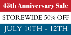 Patriotic Colors Anniversary Sale Years In Business Banner