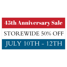 Patriotic Colors Anniversary Sale Years In Business Banner