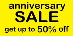 Two Color Simple Anniversary Sale Banner