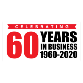Celebrating 60 Years In Business Banner