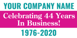 Celebrating 44 Years In Business Banner