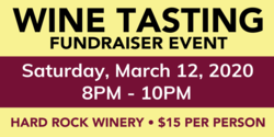 Wine Tasting Fundraiser Event Banner