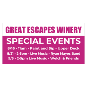 Special Events Winery Banner