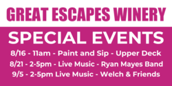 Special Events Winery Banner