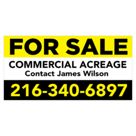 Commercial Acreage For Sale Banner
