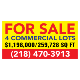 For Sale Commercial Lots Banner