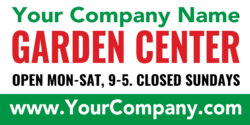 Hour Open Garden Center Banner