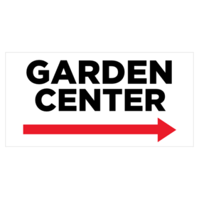 Garden Center Directional Banner