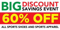 Big 60% Off Discount Savings Banner