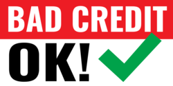 Green Checked Bad Credit Ok Banner