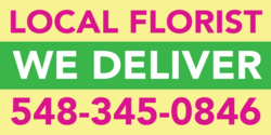 We Deliver Florist Banner