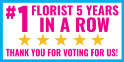 No 1 Rated Florist Banner