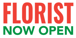 Florist Now Open Banner