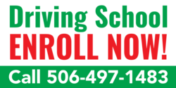 Enroll In Driving School Now Banner