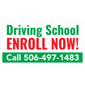 Enroll In Driving School Now Banner