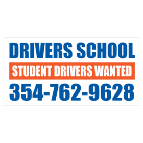 Student Drivers Wanted Driving School Banner